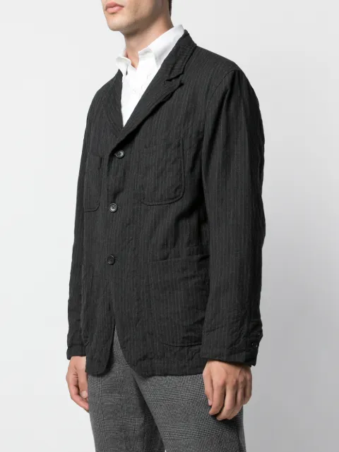 ENGINEERED GARMENTS STRIPED MULTI-POCKET BLAZER