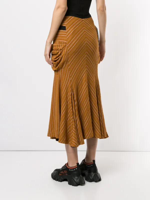 Kiko Kostadinov ストライプ フレアスカート 通販 - FARFETCH
