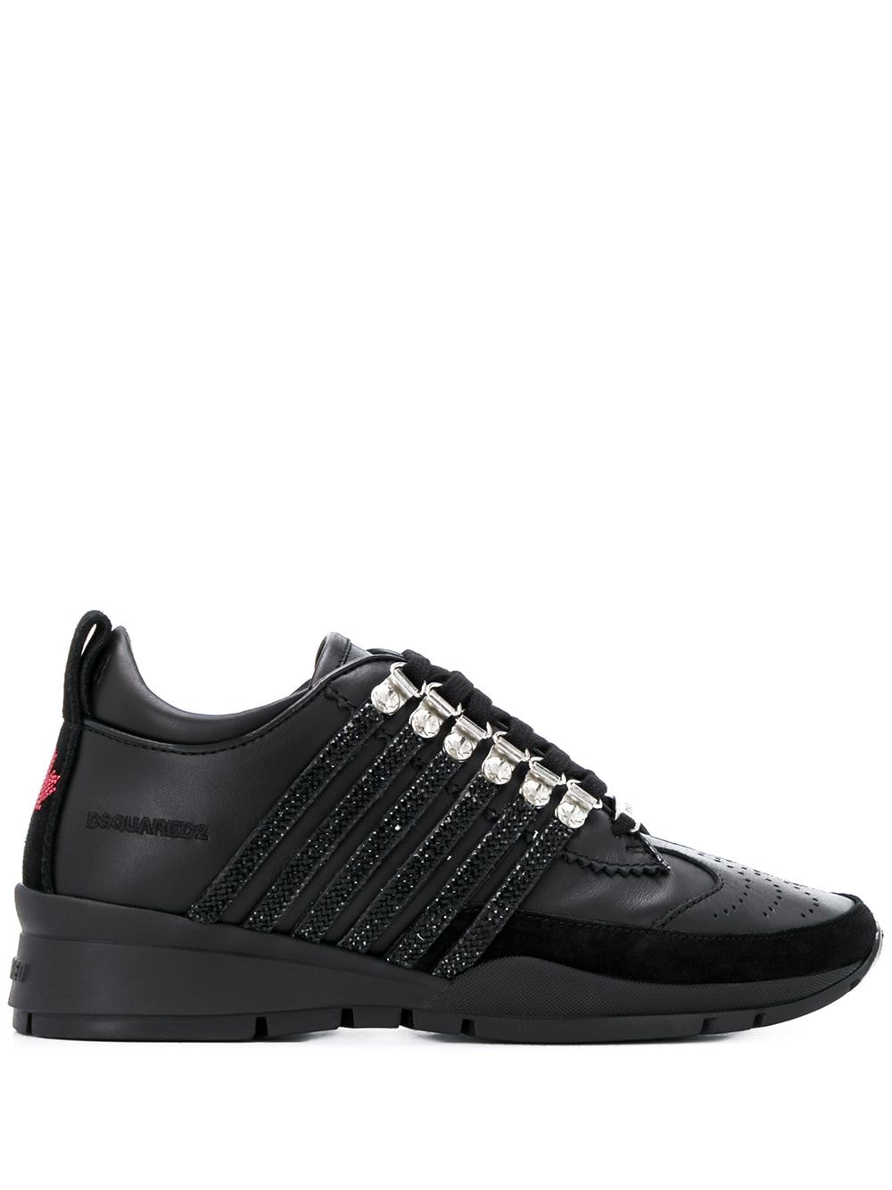 Dsquared2 Glitter Embellished 251 Trainers In Black