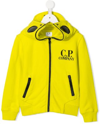 cp company orange hoodie