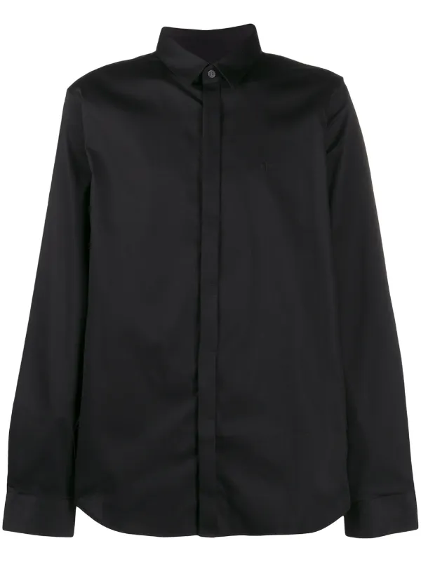 ARMANI Exchange メンズ ボタンダウン シャツ 秋冬 Armani Exchange ボタンダウン シャツ | ブラック | FARFETCH JP