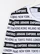 Emporio Armani Kids TEEN all over logo print top