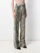 Giambattista Valli snakeskin effect bootleg trousers