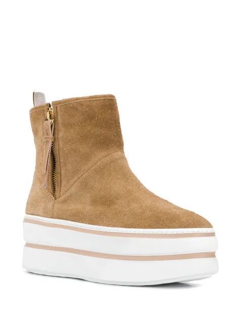 HOGAN PLATFORM BOOTS