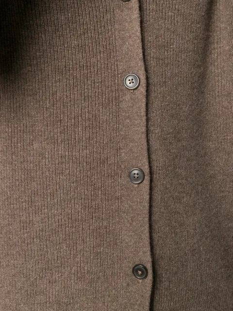 JOSEPH CASHMERE RIBBED KNIT CARDIGAN