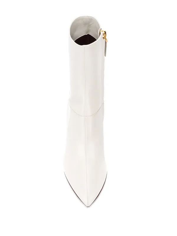 valentino white boots