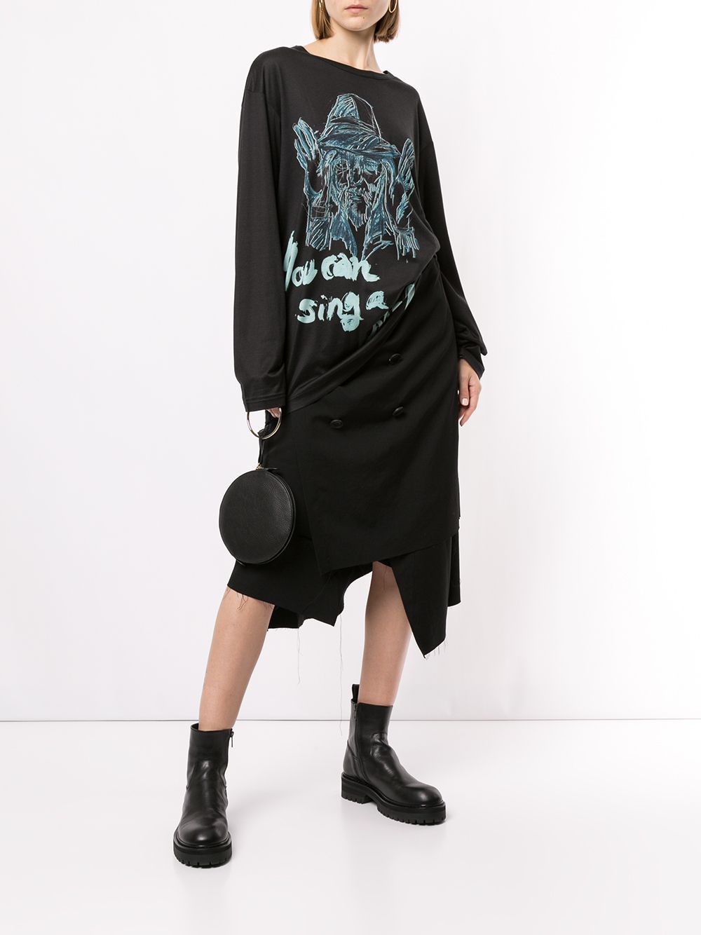 фото Yohji Yamamoto tailored asymmetric shorts