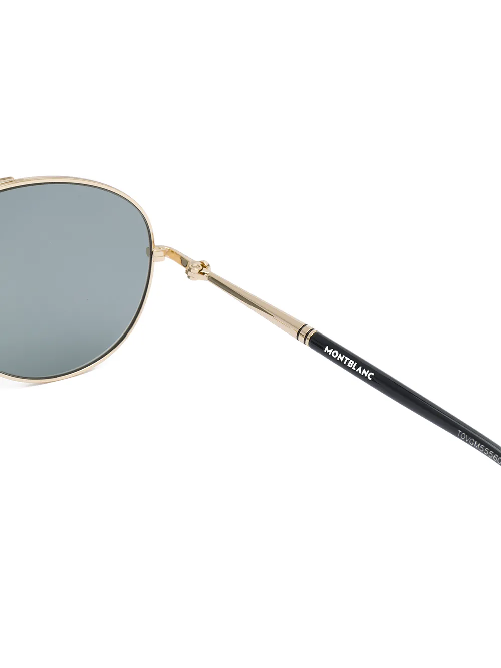 Montblanc Zonnebril met piloten montuur Goud
