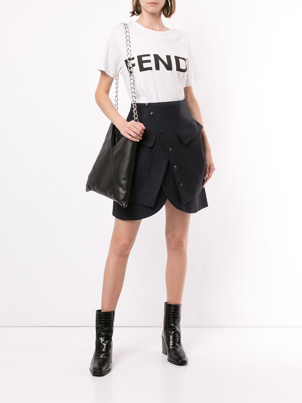фото Fendi pre-owned футболка с логотипом