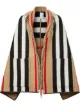 الصورة 1 من Burberry بونشو مخطط