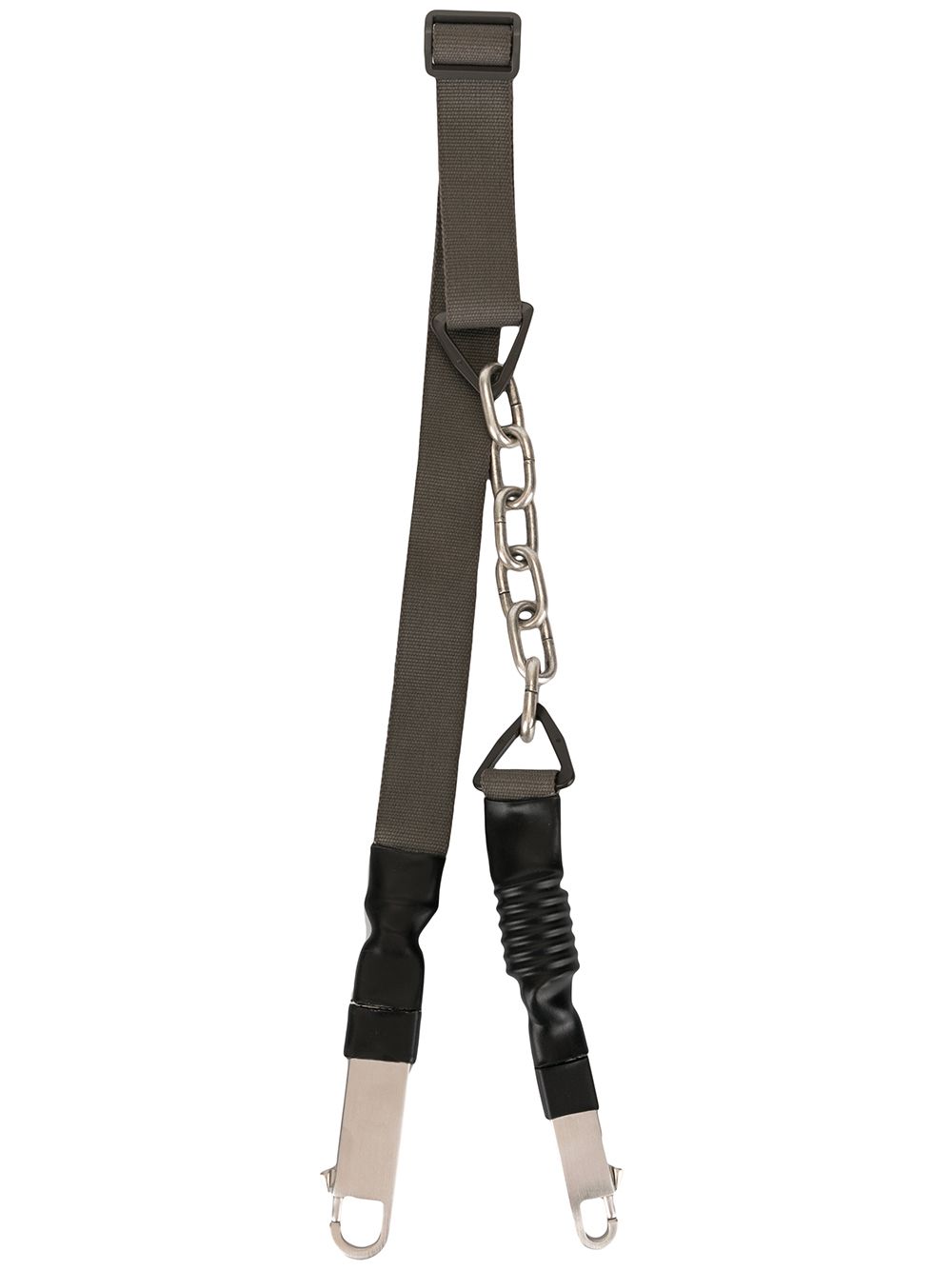 Rick Owens Chain-link Keyring In Green