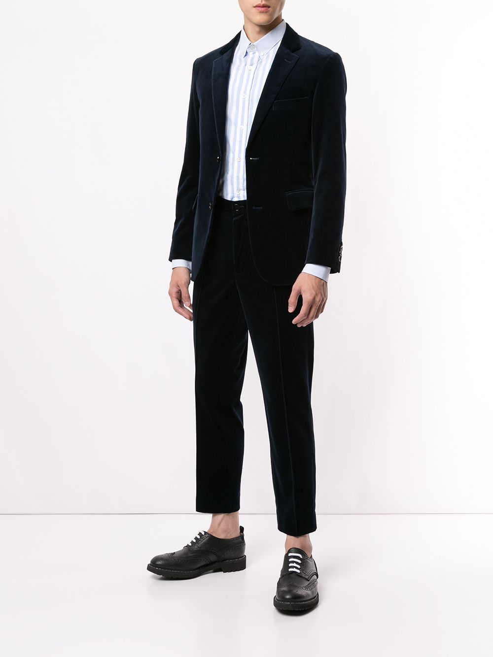 фото Loveless textured fitted suit jacket