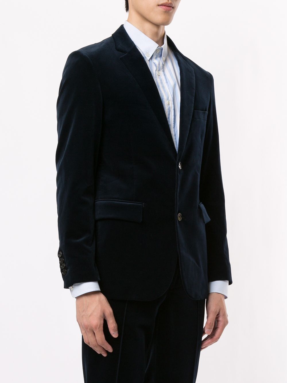 фото Loveless textured fitted suit jacket