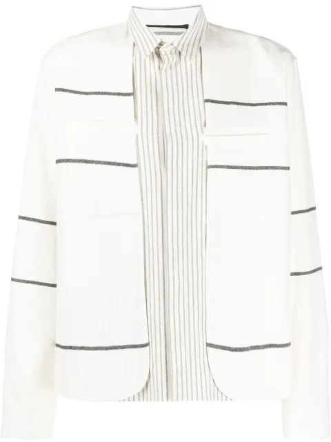 HAIDER ACKERMANN HEMD MIT STREIFEN
