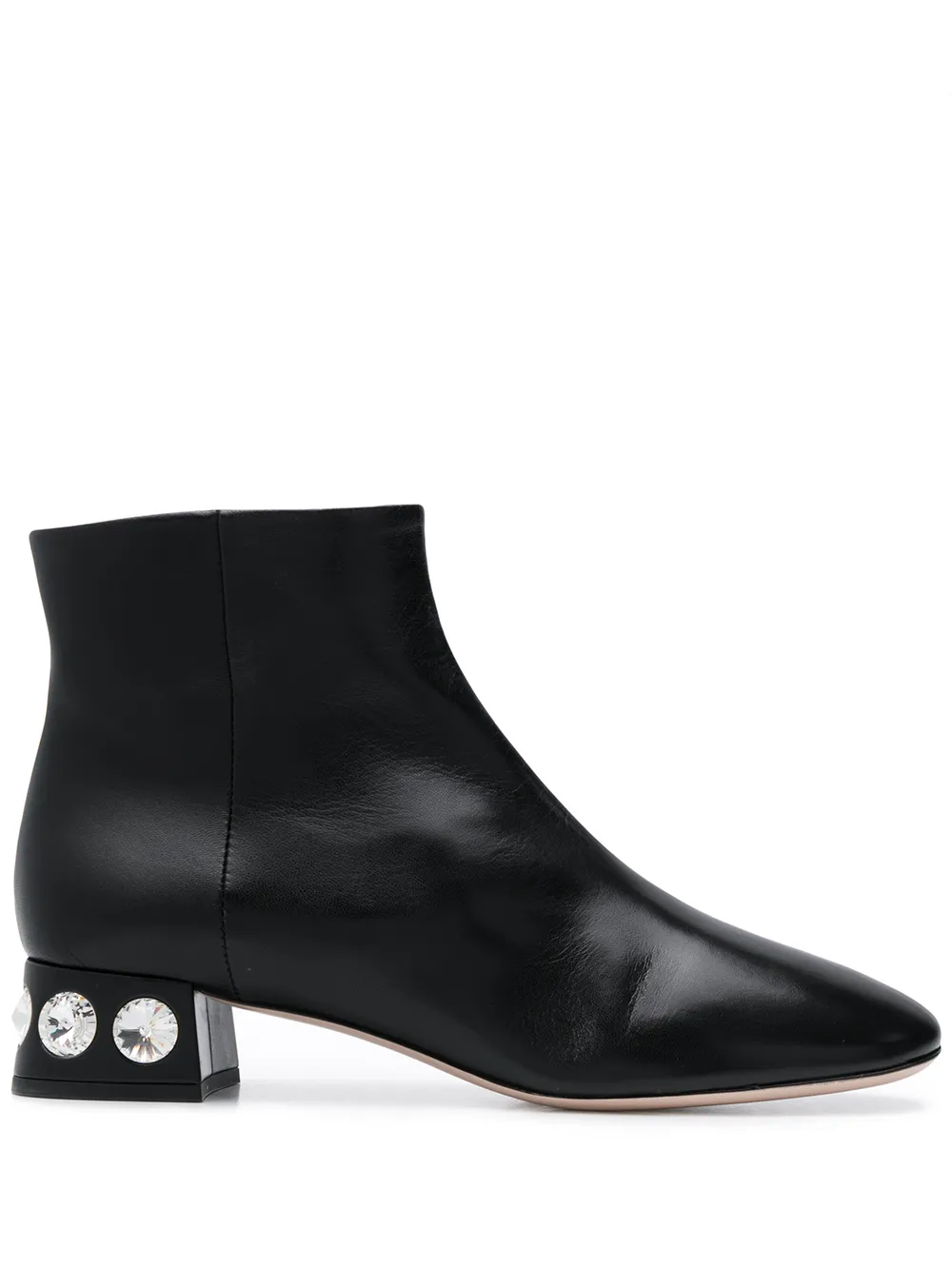 Miu Miu ботильоны с кристаллами