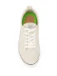 Cariuma CATIBA Low Stripe Vintage White Suede and Canvas Sneaker