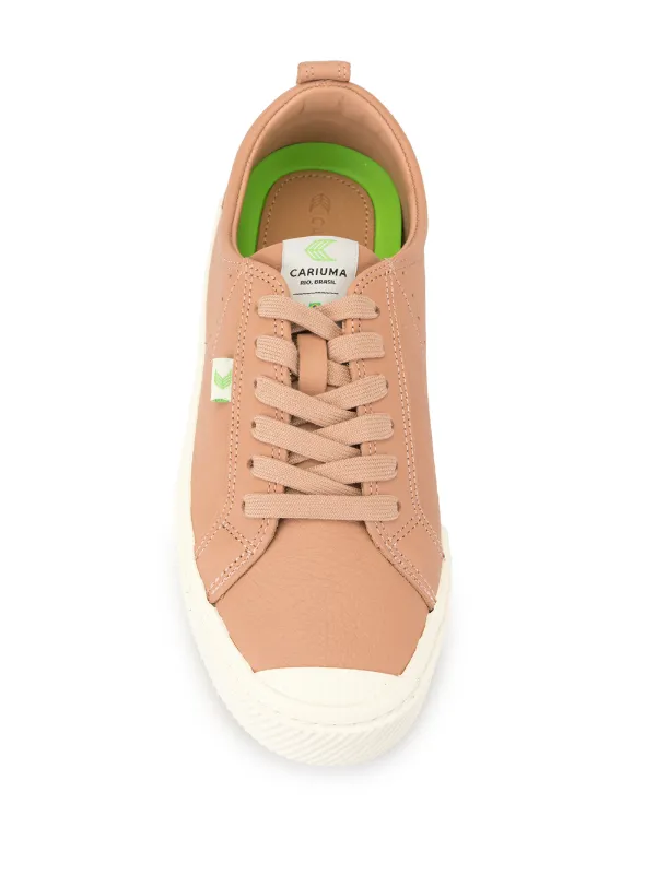 Oca Low Nude Premium Leather Sneaker Cariuma OCA Low Nude Premium Leather