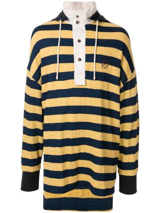 striped hooded polo shirts