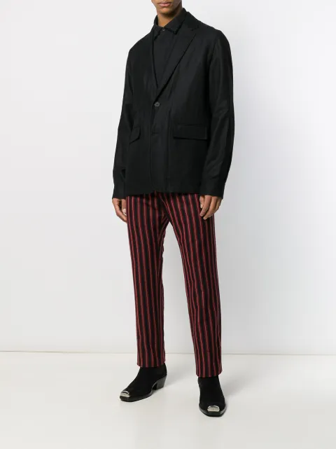 ANN DEMEULEMEESTER PLAIN TAILORED BLAZER
