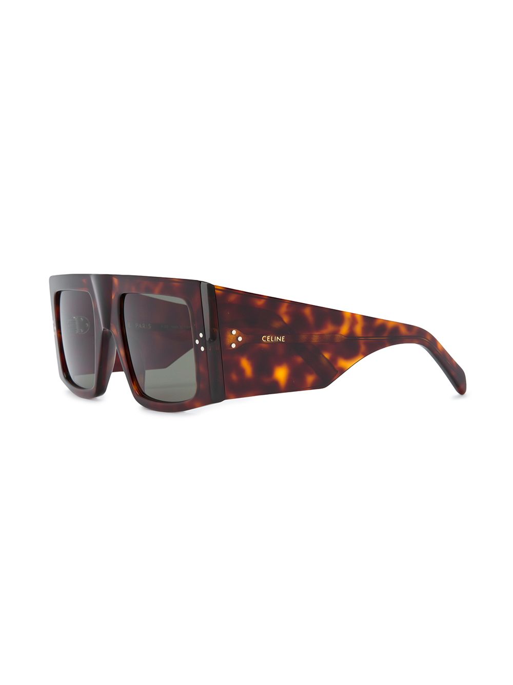 фото Celine eyewear солнцезащитные очки черепаховой расцветки