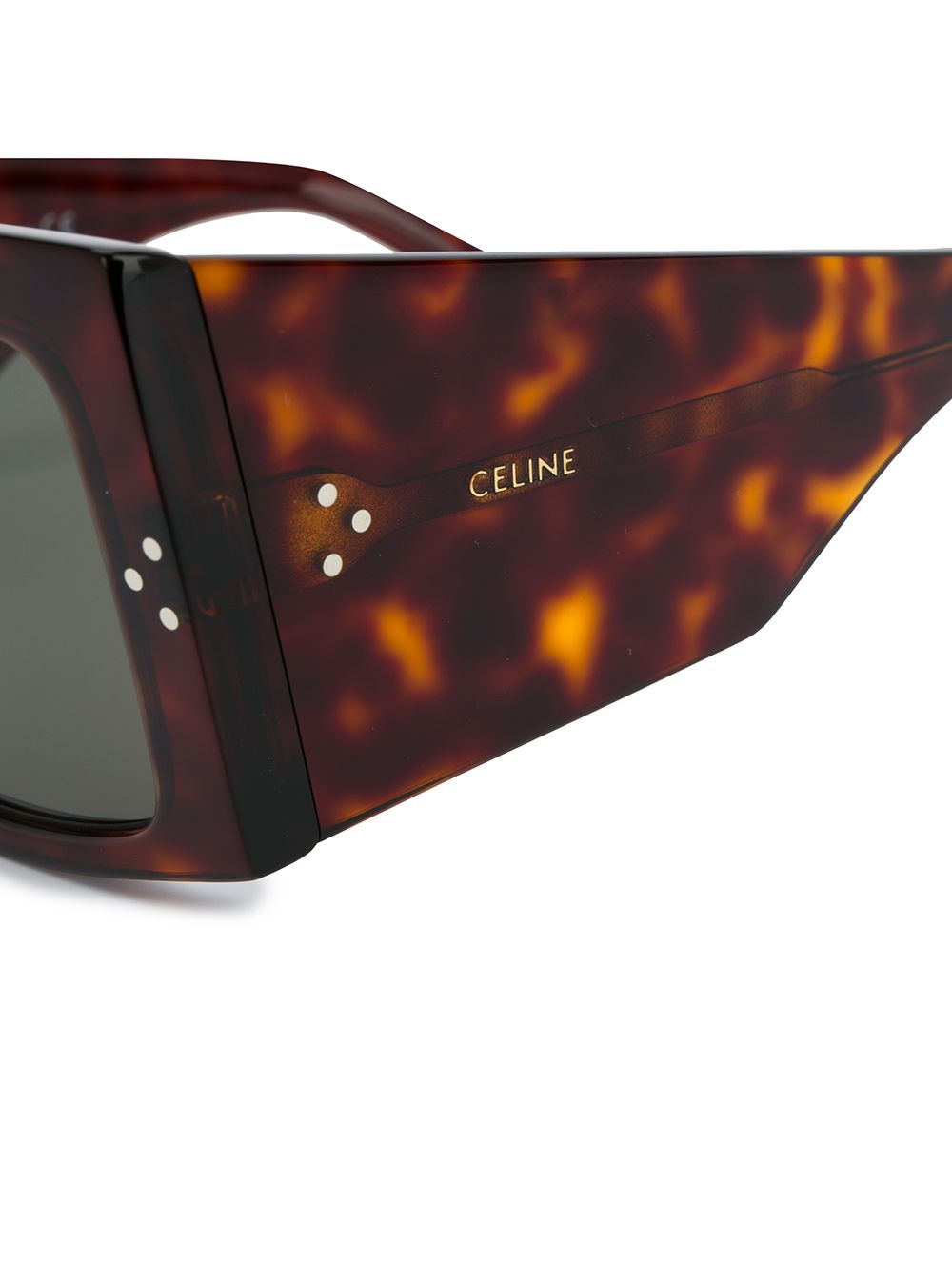 фото Celine eyewear солнцезащитные очки черепаховой расцветки