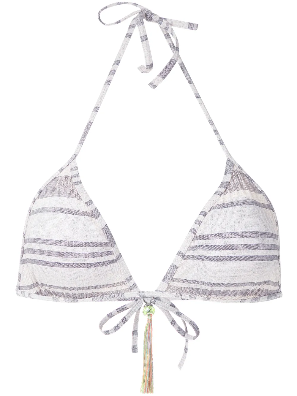 haut de bikini à rayures