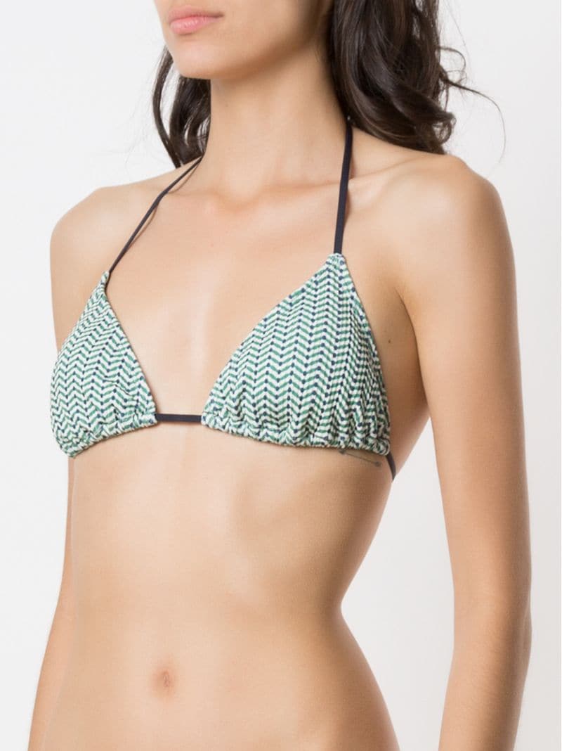 Shop Track & Field Triangel-bikinioberteil Mit Muster In Green