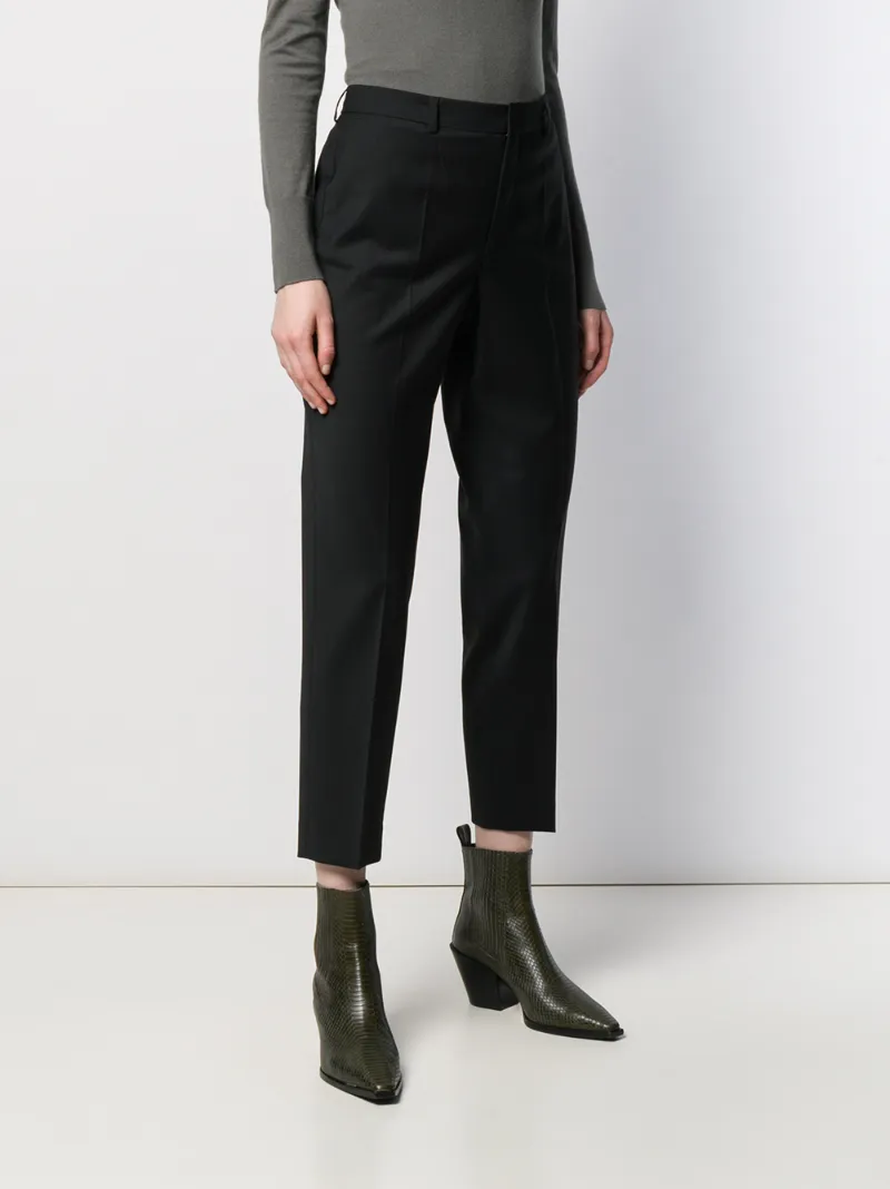 FILIPPA K EMMA CROPPED TAPERED TROUSERS
