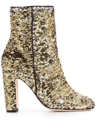 Sequin hot sale ankle booties