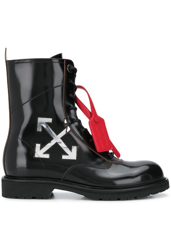 off white black boots