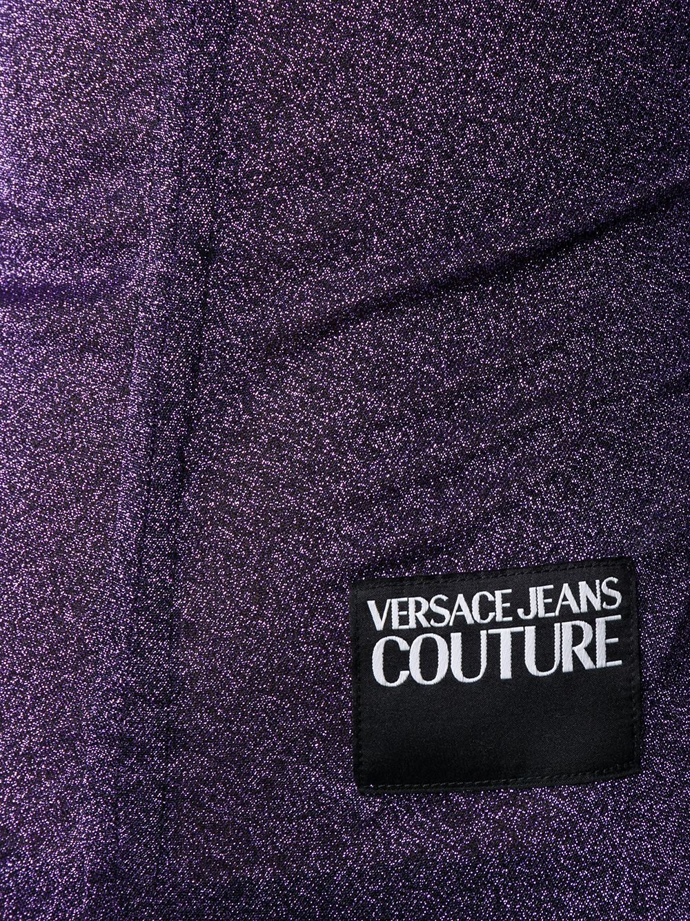 фото Versace Jeans Couture боди с блестками и высоким воротником