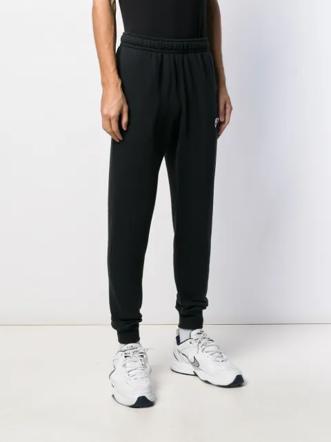 NIKE SPORTSWEAR CLUB "BLACK/WHITE" FLEECE TRACK PANTS