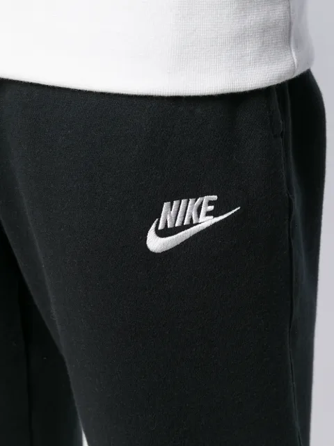 NIKE SPORTSWEAR CLUB "BLACK/WHITE" FLEECE TRACK PANTS