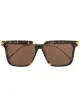 الصورة 1 من Bottega Veneta Eyewear نظارة شمسية بإطار مربع وتأثير صدف السلحفاة