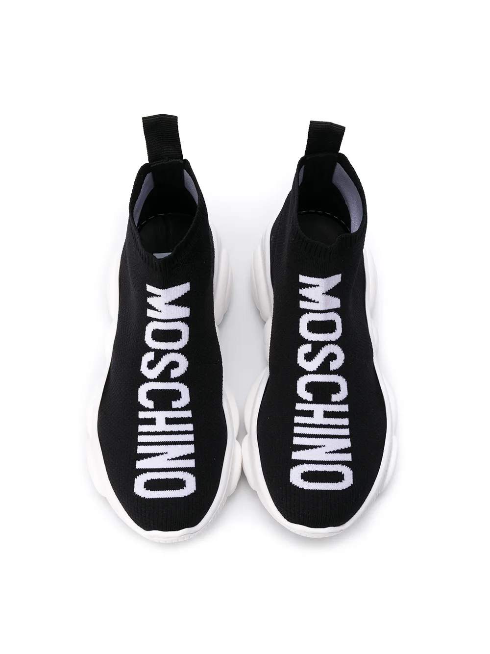 фото Moschino kids кроссовки вышитым логотипом