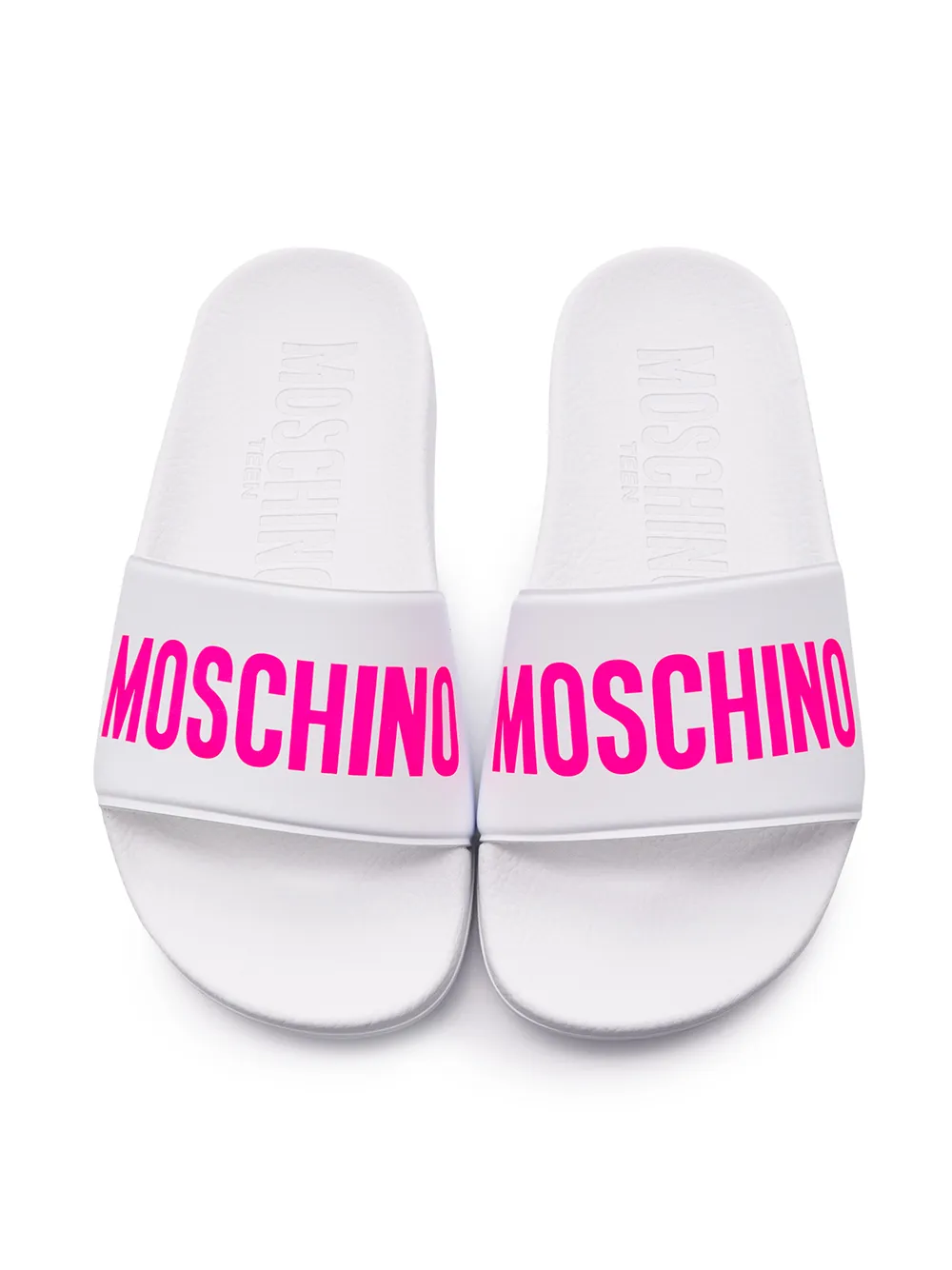 фото Moschino kids шлепанцы с логотипом