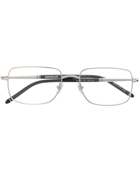 Montblanc slim square frame glasses