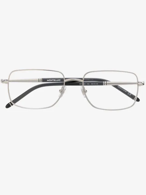 Montblanc slim square frame glasses