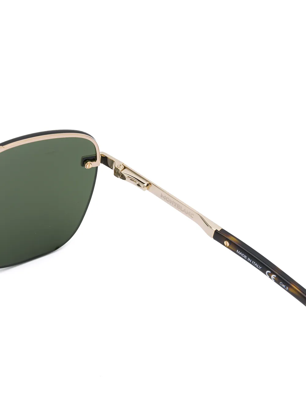 MONT BLANC EYEWEAR Zonnebril met piloten montuur Goud