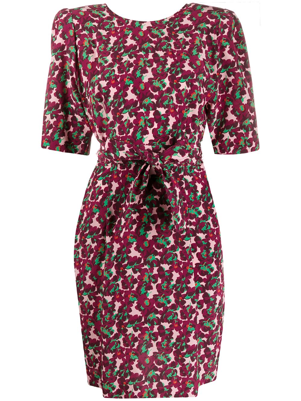 STELLA MCCARTNEY FLORAL-PRINT TIE-WAIST DRESS 