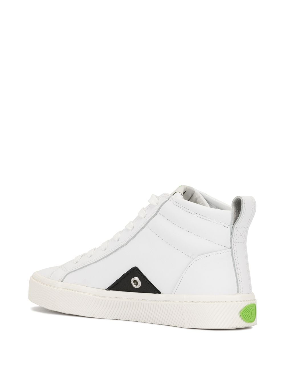 Shop Cariuma Catiba High-top Leather Logo Sneakers In White