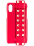 Valentino Garavani Rockstud strap iPhone X case - Red