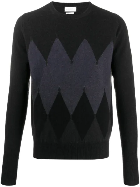 Ballantyne argyle pattern sweater