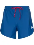 District Vision Spino logo-print training shorts - Blue