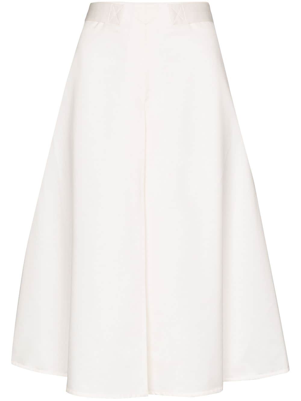 MARNI BELTED COTTON A-LINE SKIRT