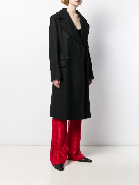 ANN DEMEULEMEESTER DOUBLE BREASTED COAT