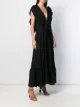 Victoria Beckham flower appliqué long shift dress