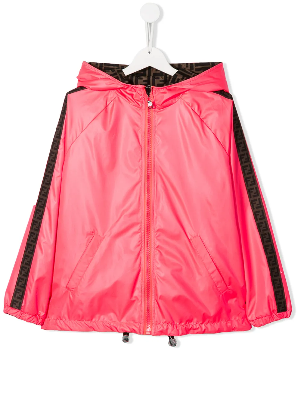 Fendi Kids двусторонняя куртка с логотипом FF Fendi Kids двусторонняя куртка с логотипом FF