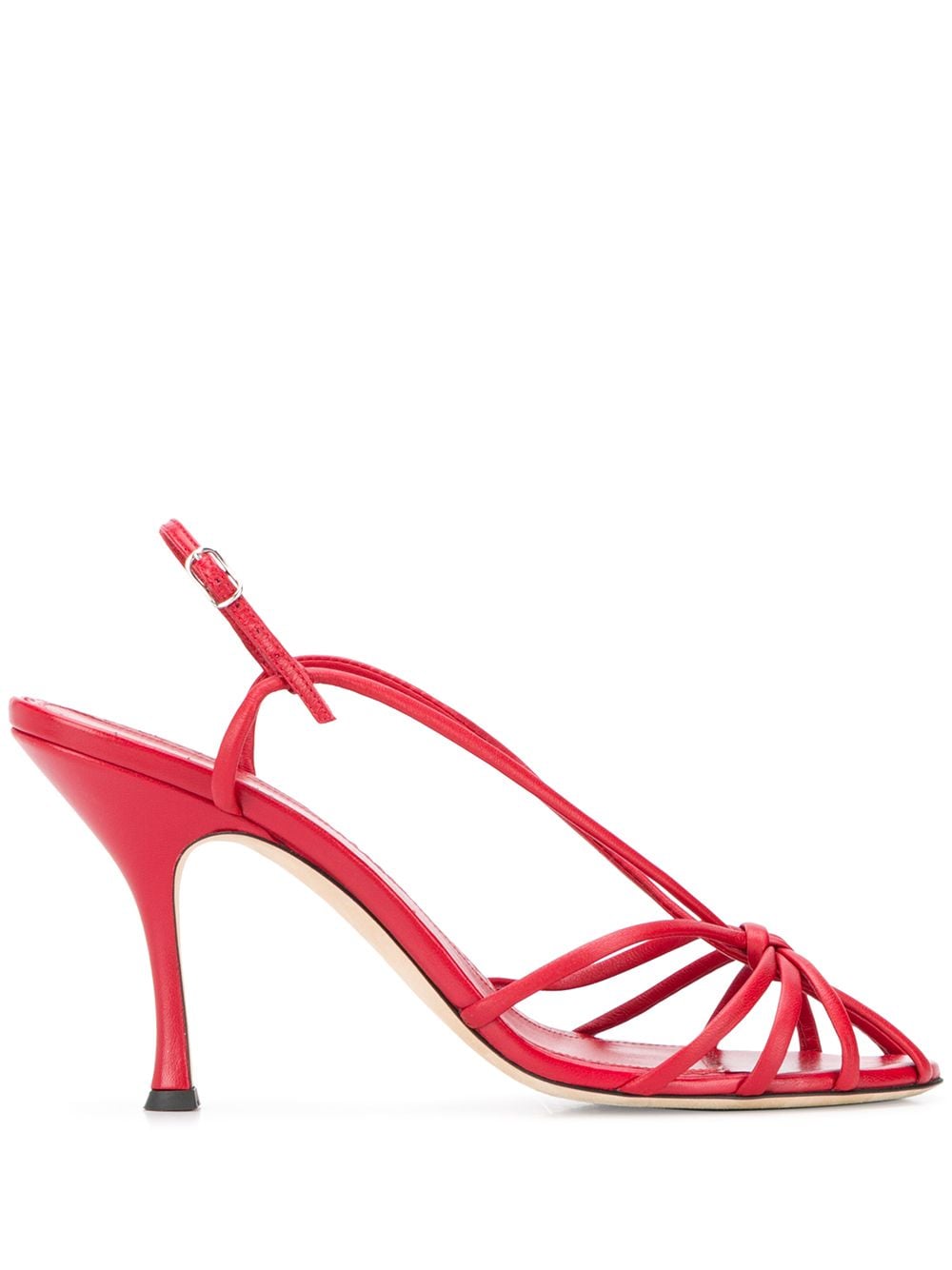 Victoria Beckham Brigitte Strappy Sandals In Red