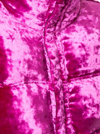 reversible velvet puffer jacket展示图